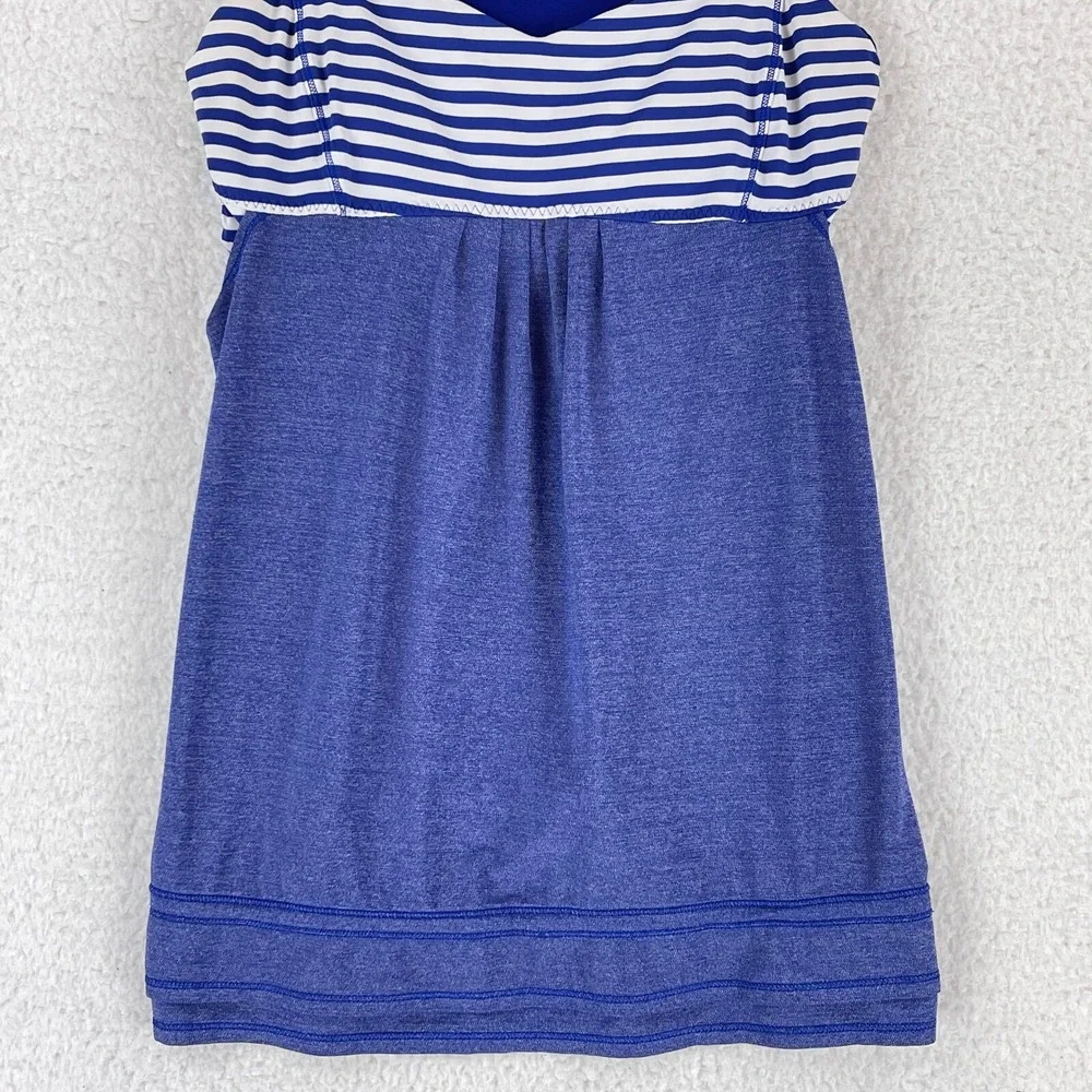 Lululemon‎ Blue Back On Track Tank Top Womens Athletic Pullover Yoga Size 8